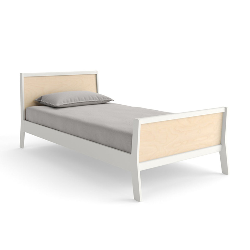 Sparrow Twin Bed White/Birch