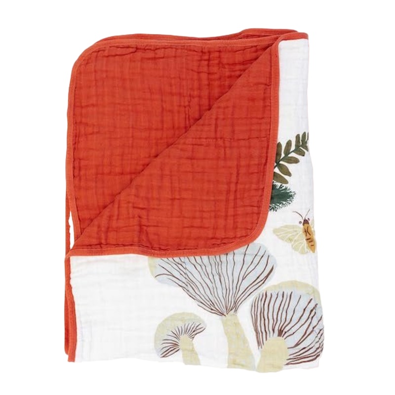 Clementine Baby Mushroom  Muslin Quilt