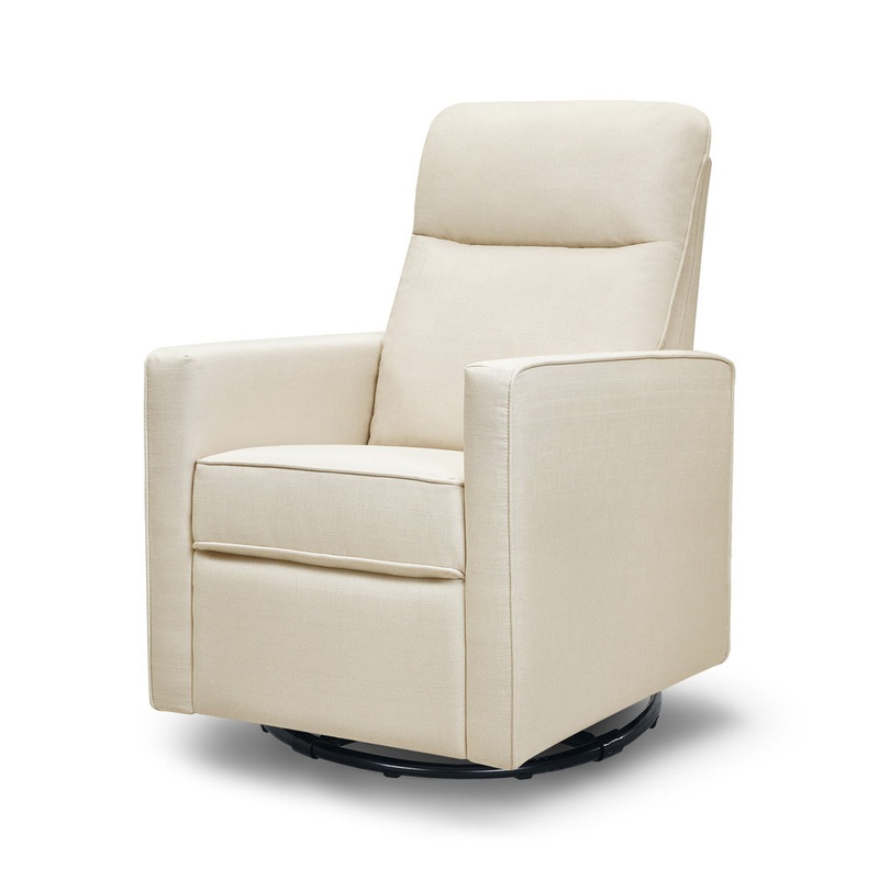 Gabby Pillowback Swivel Glider Natural Oat