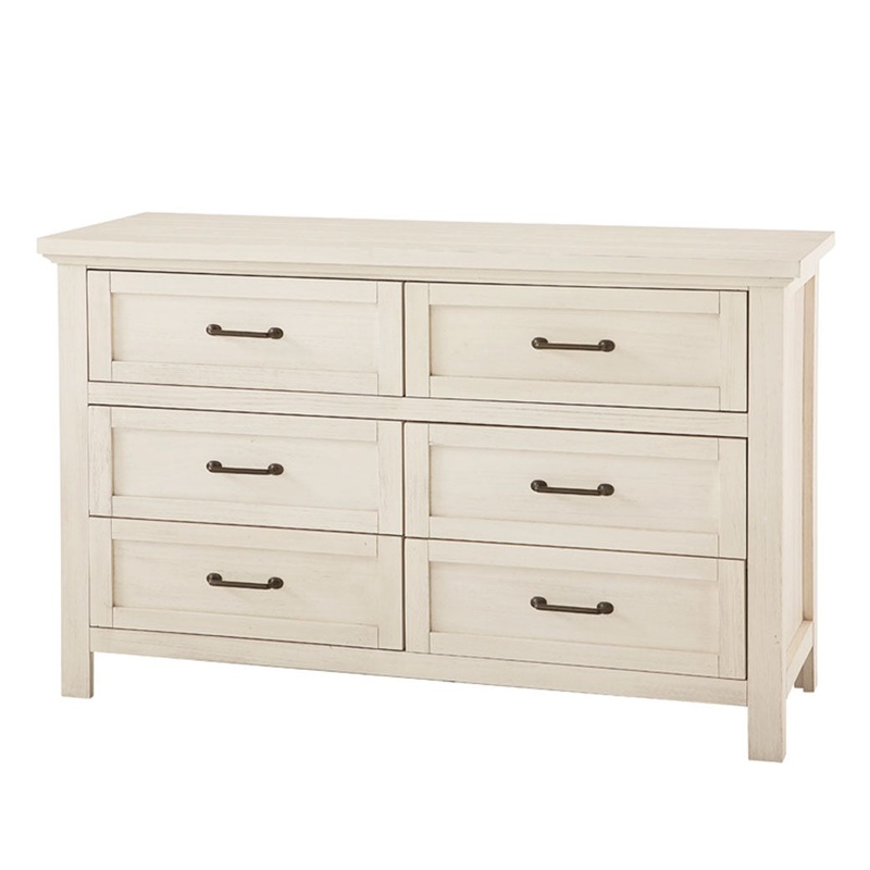 Westfield 6-Drawer Dresser Brushed White