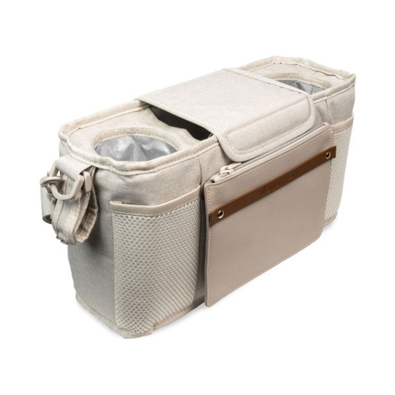 Wonderfold Parent Console with 2 Insulated Cup Holders – Beige