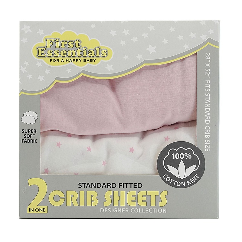 First Essentials 2in1 Crib Sheets