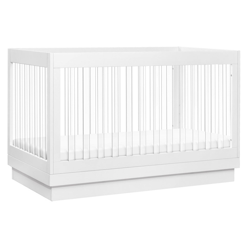 Harlow 3-in-1 Convertible Crib with Toddler Bed Conversion Kit White