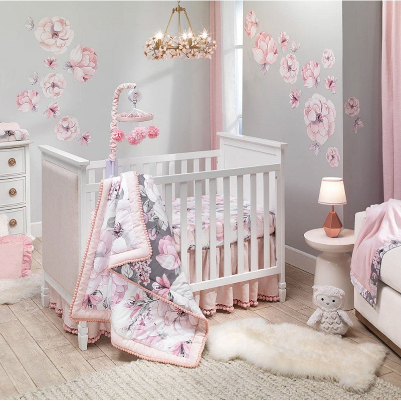 Lambs & Ivy Botanical Baby – Signature 4-Piece Bedding Set