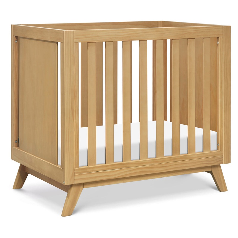 Otto 3-in-1 Convertible Mini Crib Honey