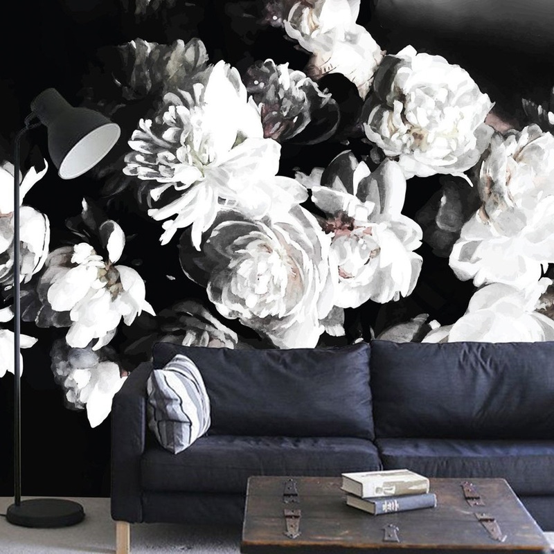 Vintage Peonies Wallpaper Pre-Pasted Wallpaper