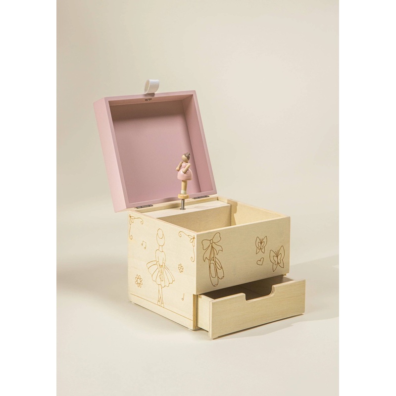 Wooden Musical Souvenir Box – Ballerina