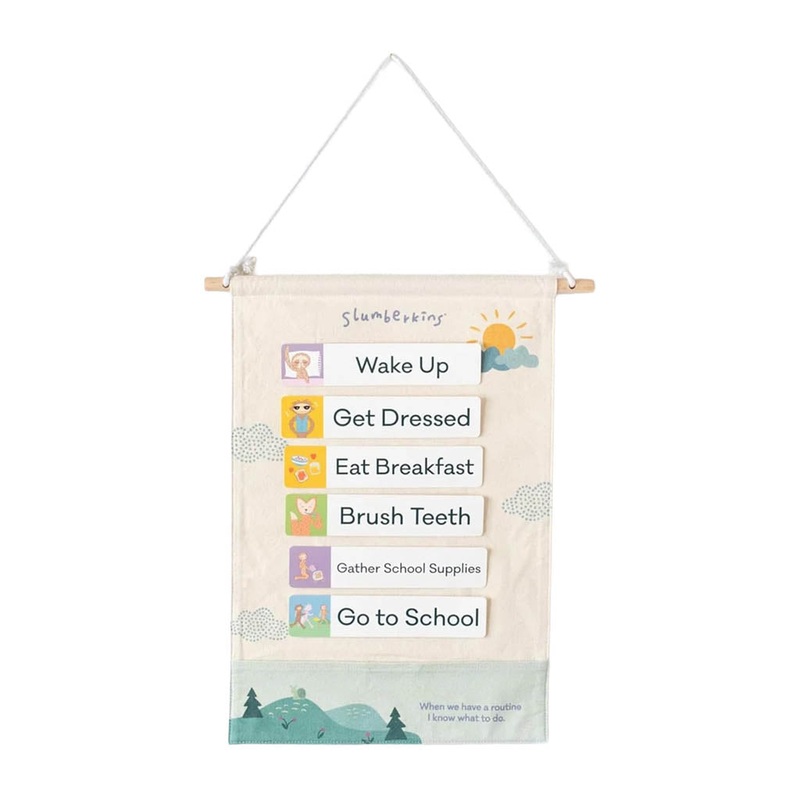 Slumberkins Routines Visual Schedule White