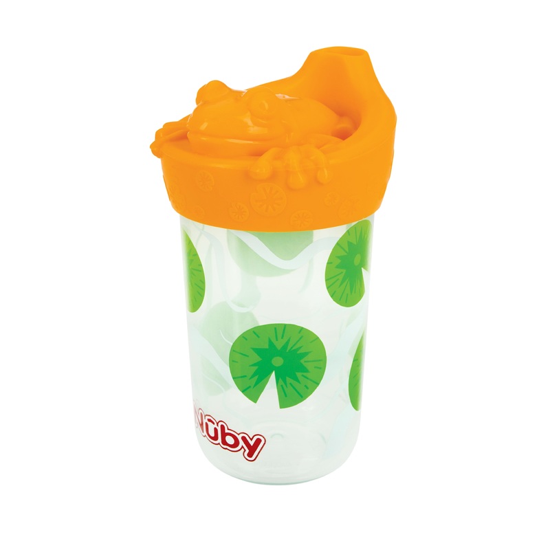 3D Character Soft Spout Sippy Cup | Orange Frog