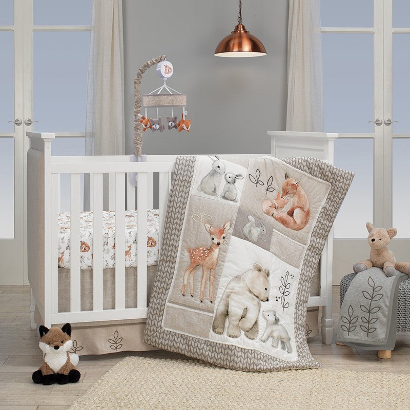 Lambs & Ivy Painted Forest 4-Piece Bedding Set