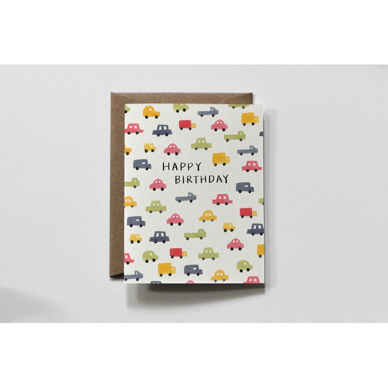 Vehicle Happy Birthday Greeting Card