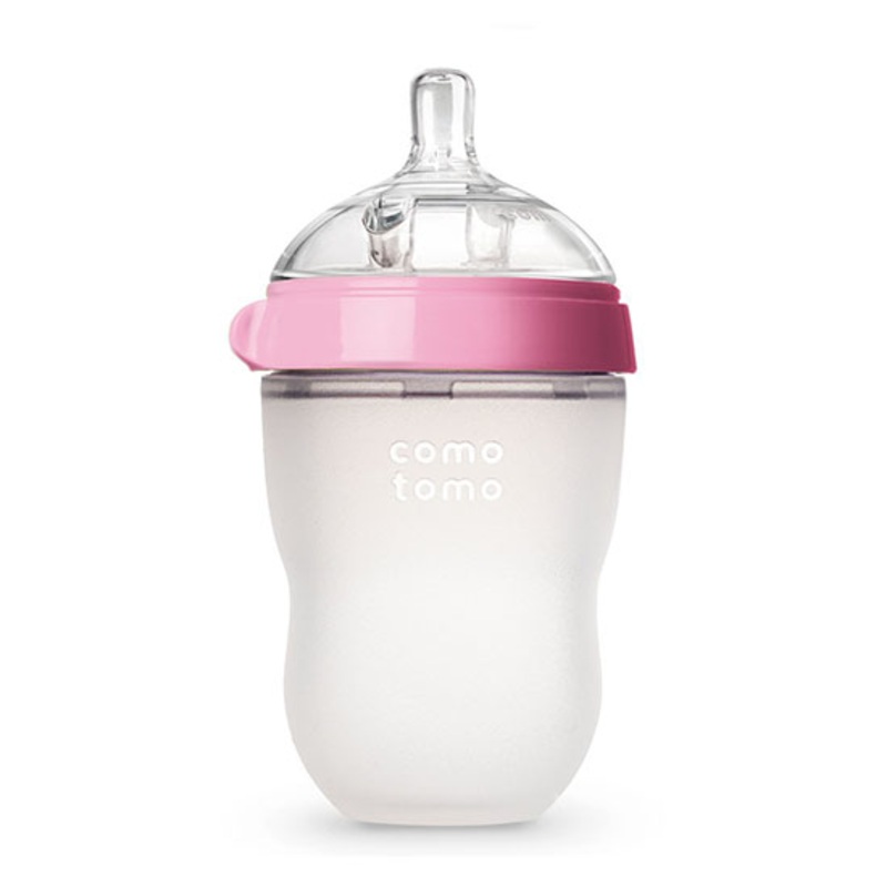 Comotomo Natural Feel Baby Bottle – 8 oz Pink