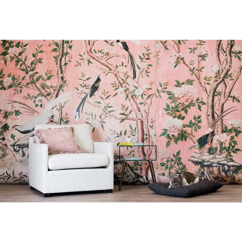 Magnolia Mural Traditional Wallpaper