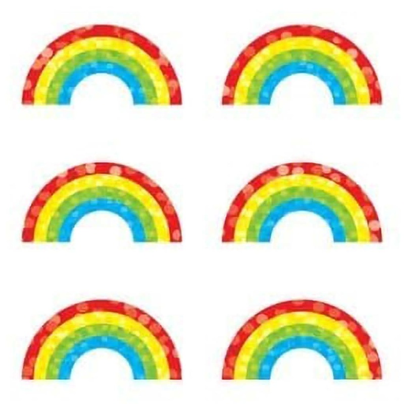 Mrs. Grossman’s Strip of Sparkle Rainbow Stickers