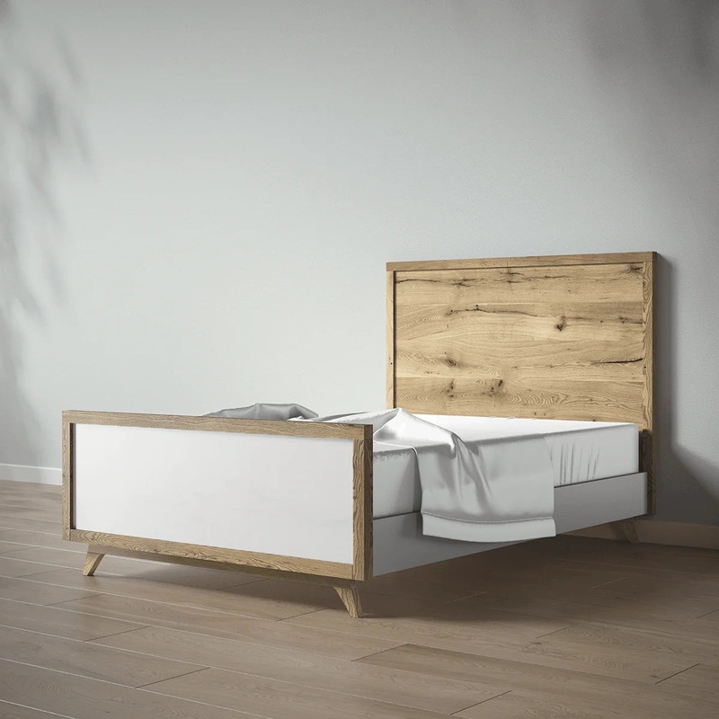 Romina Uptown Full-size Bed Bianco Satinato