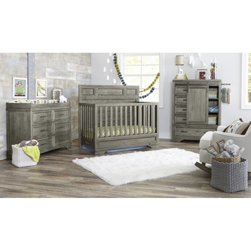 Westwood Design Foundry Flat Top Crib and Dresser 2 Piece Set