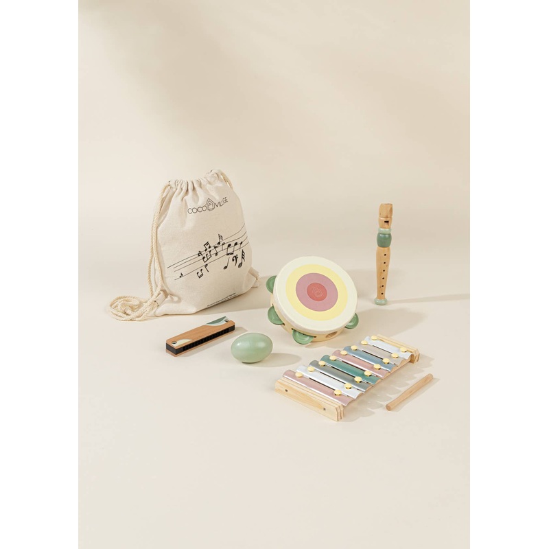 Wooden Musical Instruments Playset