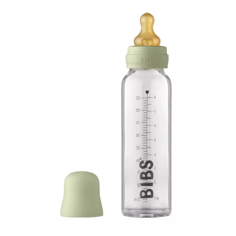 Bibs Glass Bottle Complete 8oz Sage