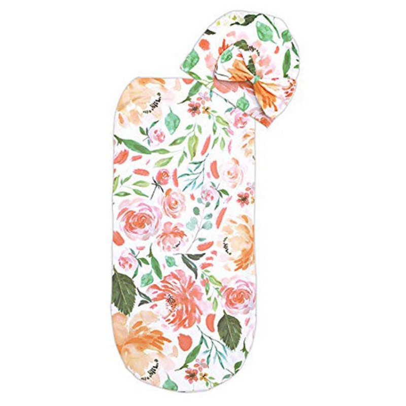 Itzy Ritzy Cocoon and Hat Swaddle Set – Floral