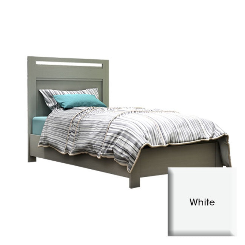NEST Milano Collection Milano Twin Bed 39″ In White