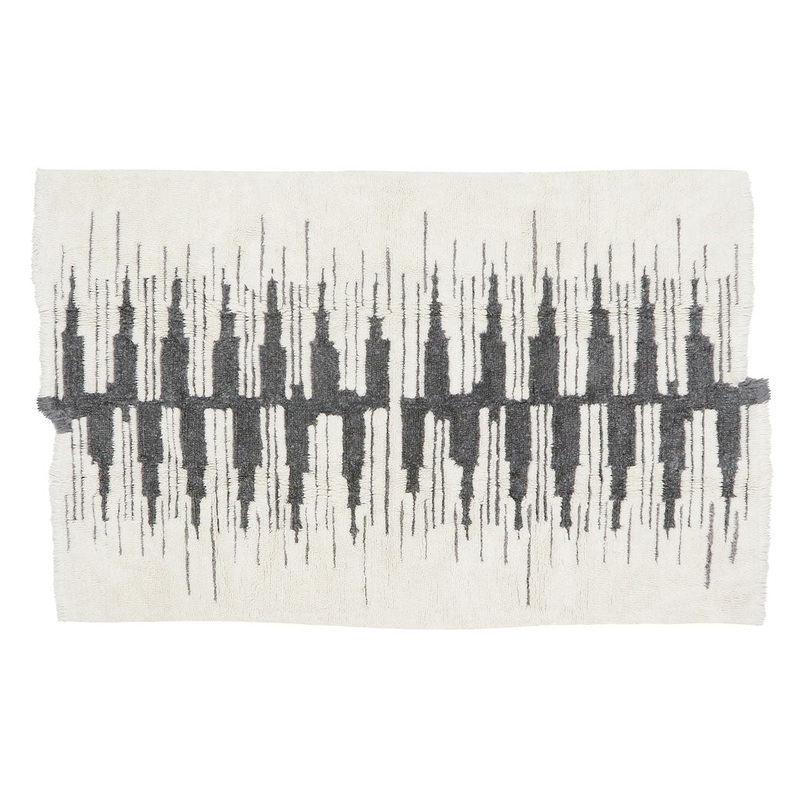 Zagros Nomad Woolable Rug Natural Grey Large