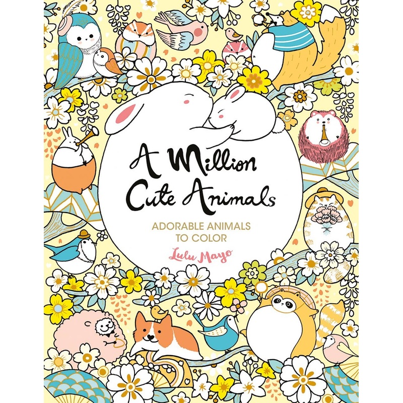 A Million Cute Animals Coloring Book