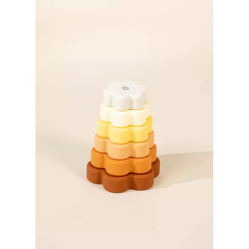 Set of 6 Silicone Stackable Flowers