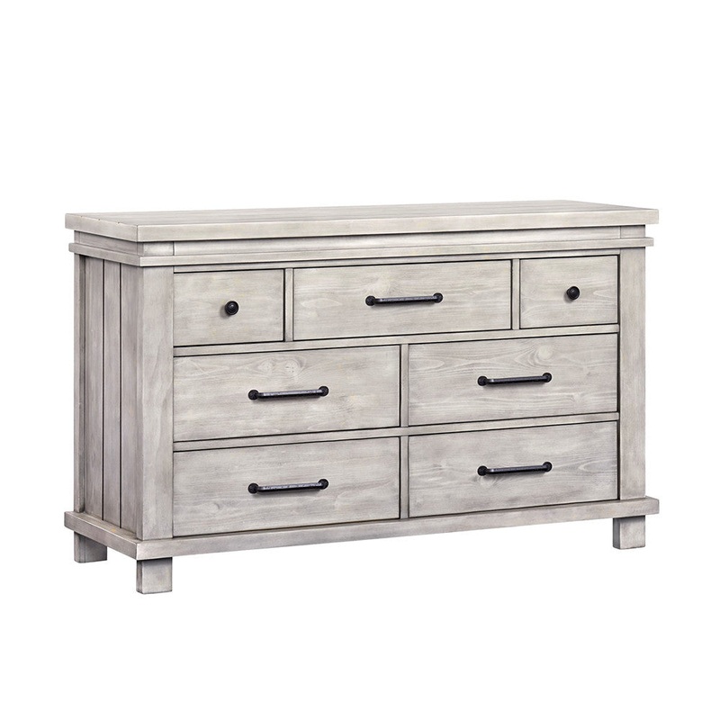 Soho Baby Hampton 7 Drawer Dresser Stone Wash