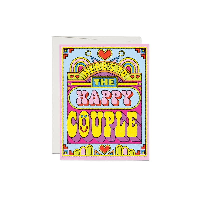 Happy Couple wedding greeting card