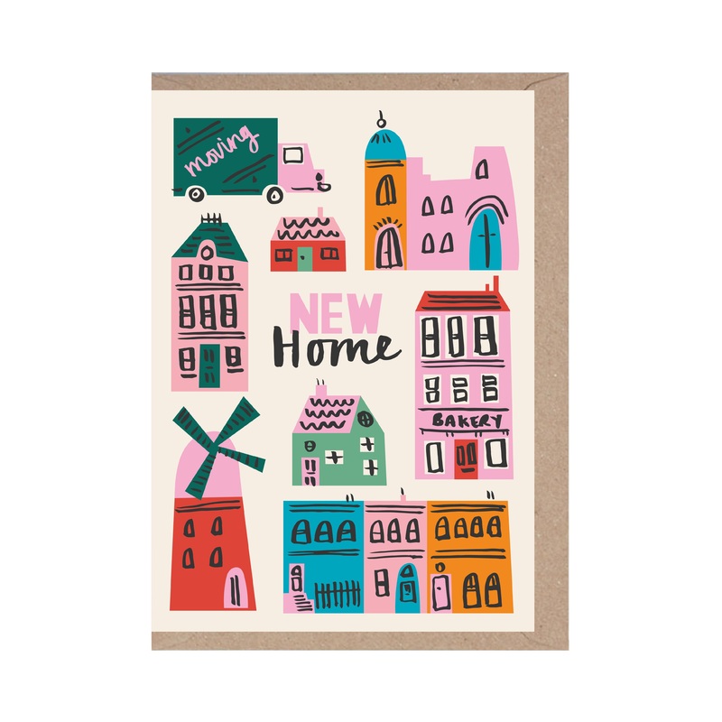 Many Houses Housewarming Card