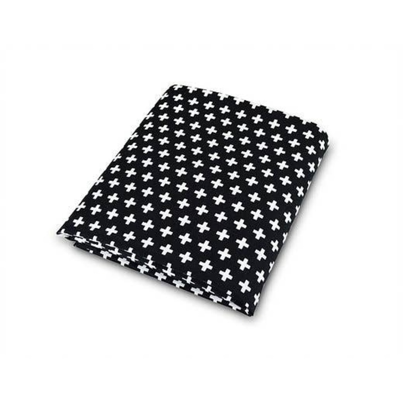 Cross Crib Sheet – Black