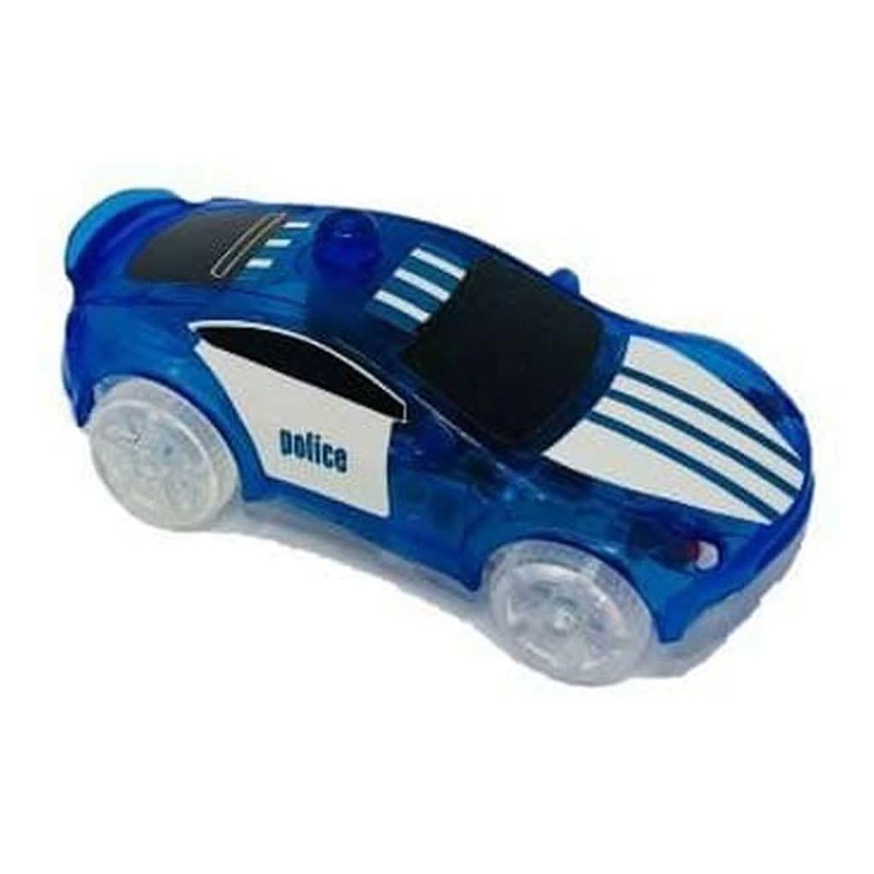 MINDSCOPE Neon Glow Twister Tubes Micro Series Police Car