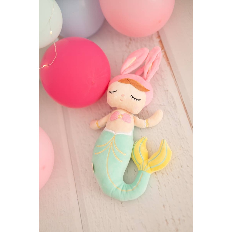 Turquoise Mermaid fabric doll