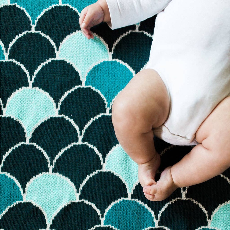 Zellige Baby Throw Blanket