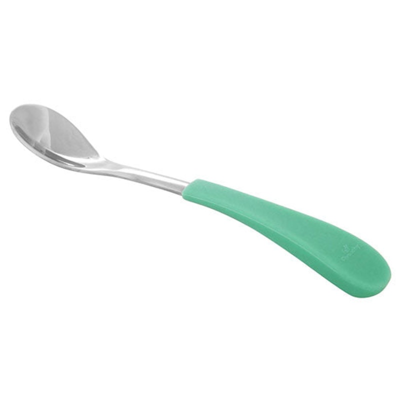 Avanchy Stainless Steel Infant Feeding Spoons (2 Pack) – Green