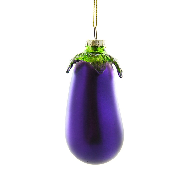 EGGPLANT Christmas Ornament