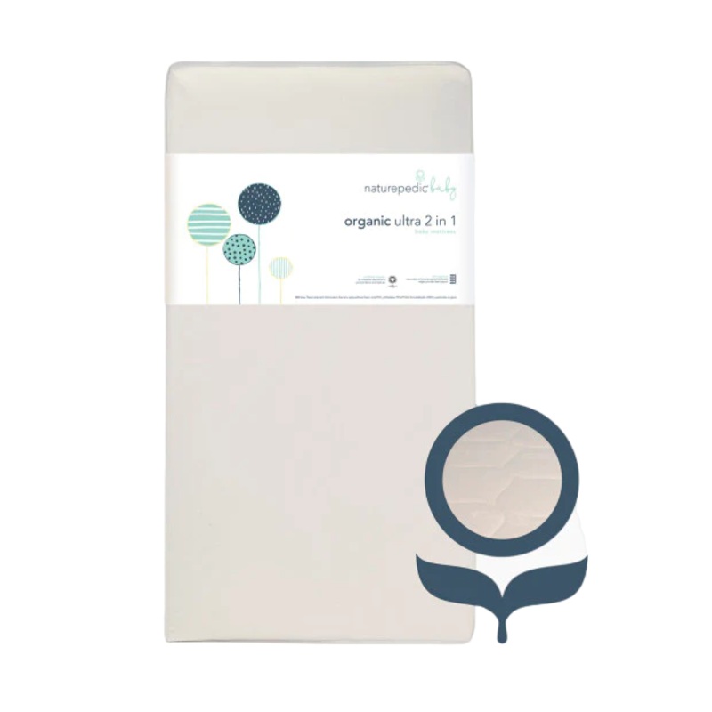 Naturepedic Organic Innerspring Breathable Ultra 2-Stage Crib Mattress (MC47C)
