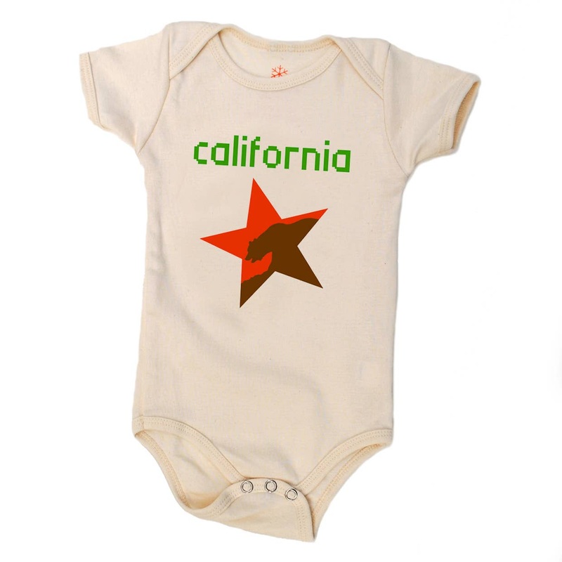 California Star – Natural Organic Onesie
