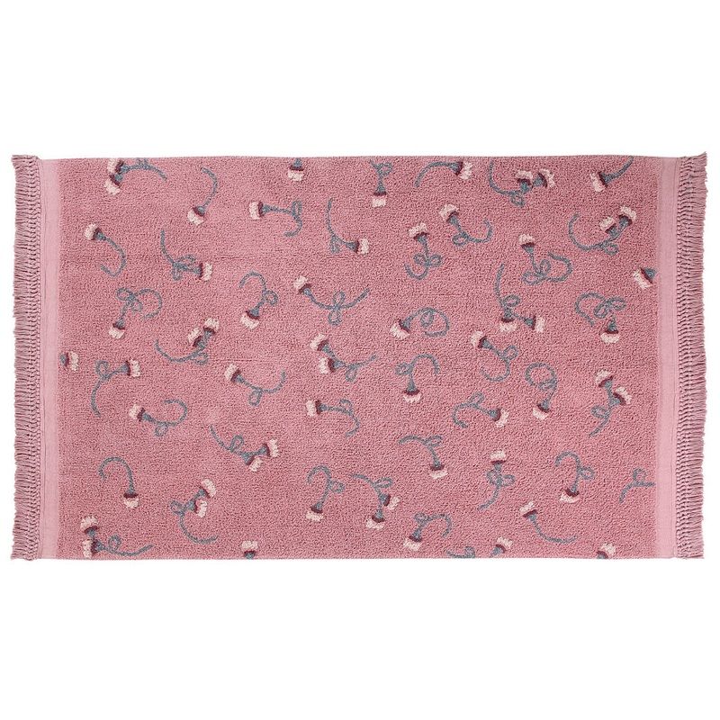 English Garden Washable Rug Ash Rose