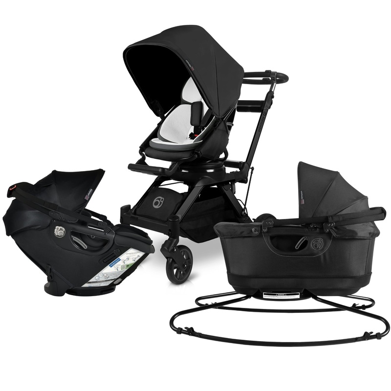 Orbit Baby Stroll, Lounge & Ride Travel System Black Black