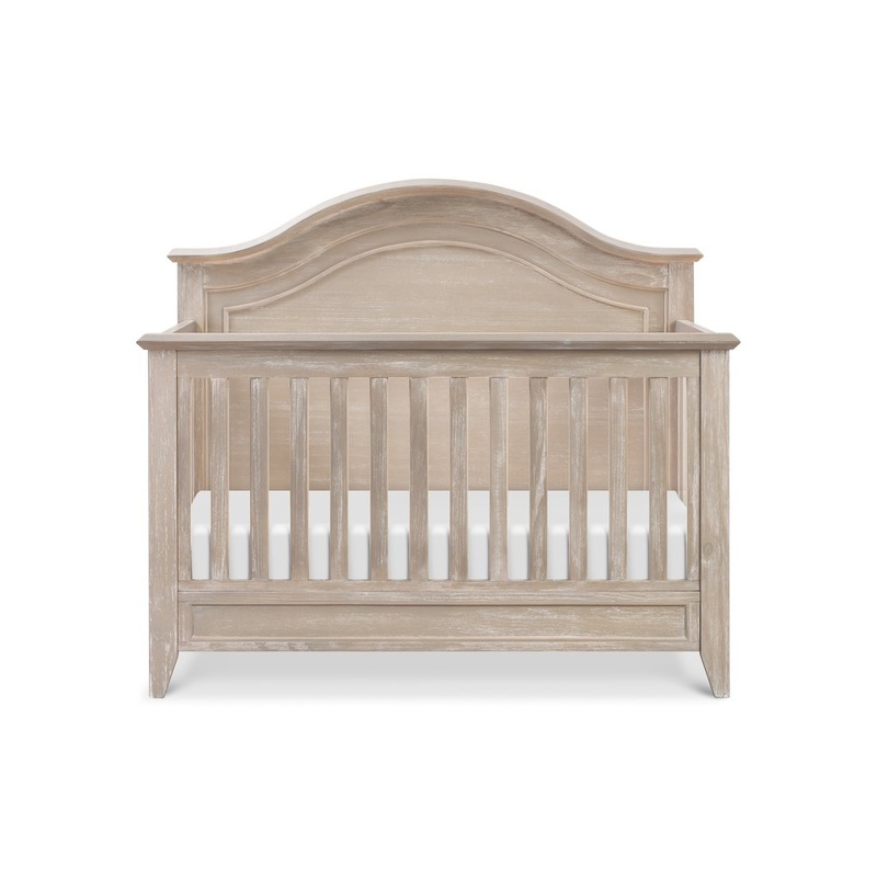 Monogram by Namesake Beckett 4-in-1 Convertible Curve Top Crib Sandbar