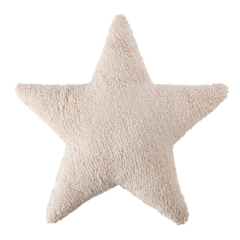 Star Washable Cushion Beige
