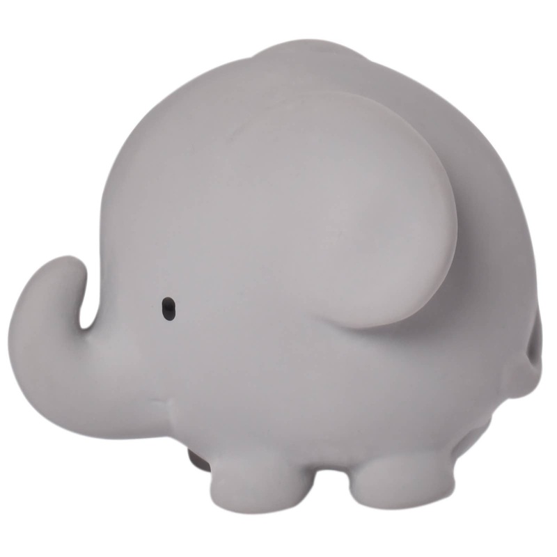 Elephant – Natural Organic Rubber Teether, Rattle & Bath Toy