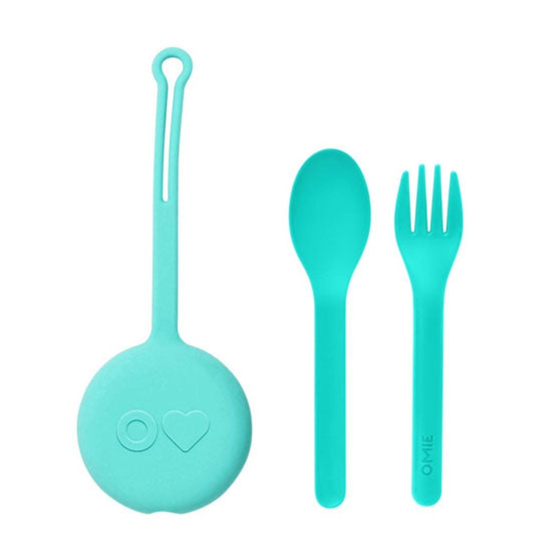 OmieBox Kids Utensils Set Capri Blue