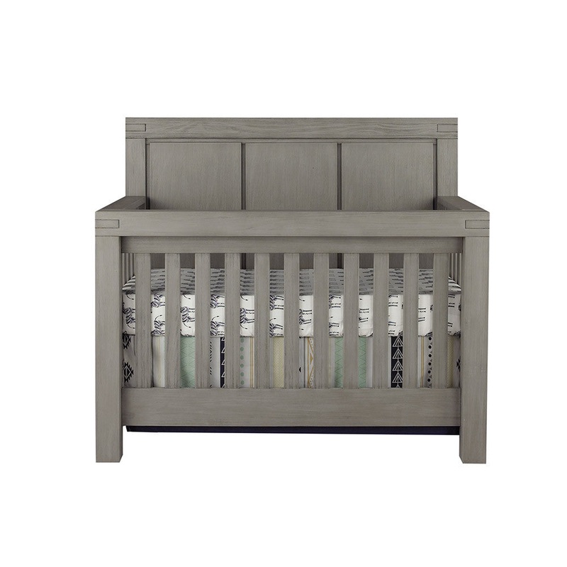 Oxford Piermont Collection Convertible Crib in Rustic Stonington Gray