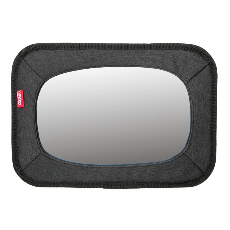 Shatterproof Rear Facing Backseat Baby View Mirror Solid Black