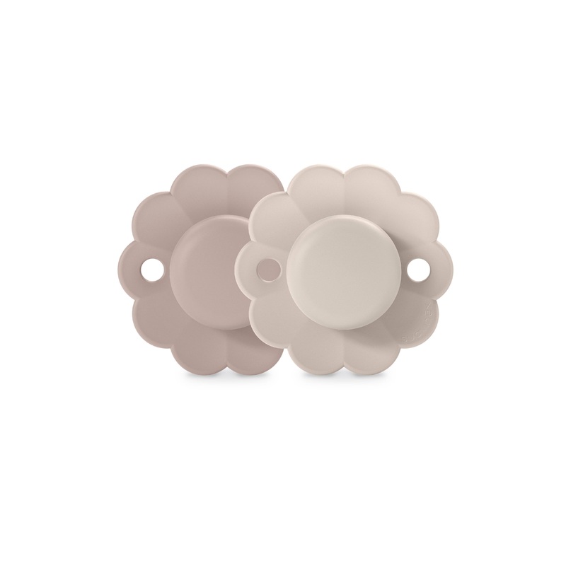 Suavinex Wonder Pacifier 2 Pack, 0-6M Mauve/Chalk