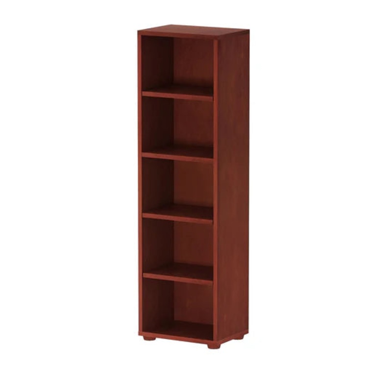 Maxtrix Narrow 5 Shelf Bookcase White