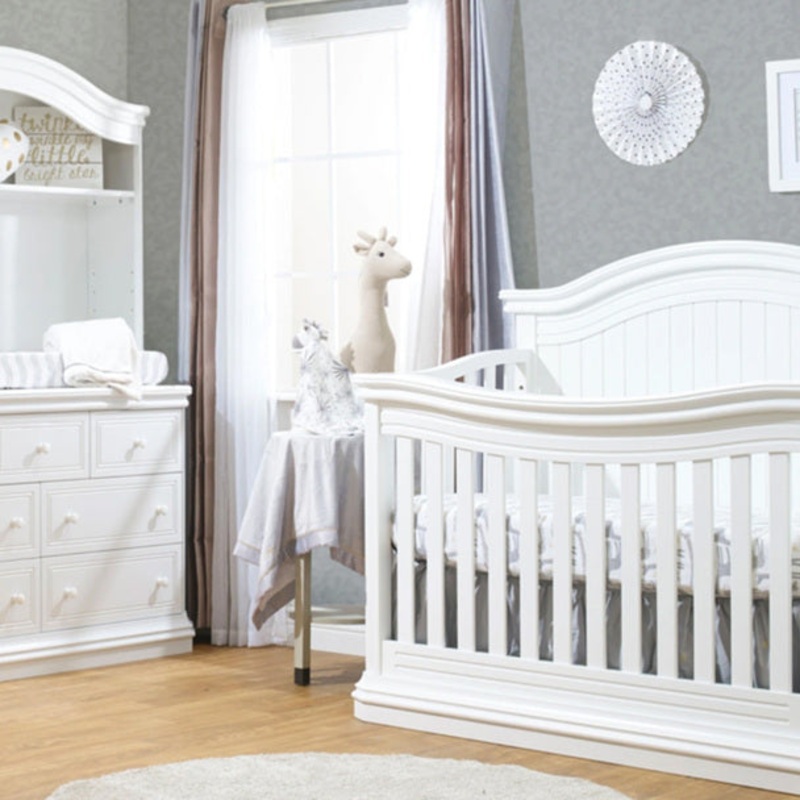 Sorelle Vista Elite 4-1 Crib and Double Dresser – White