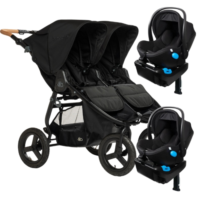 Bumbleride Indie Twin + Two Clek Liings Travel System Dusk